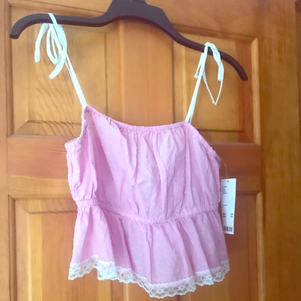 NWT Urban Outfitters Crop Lace Cami Sz. L